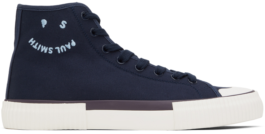 Ps By Paul Smith Navy Kibby Sneakers In Blue