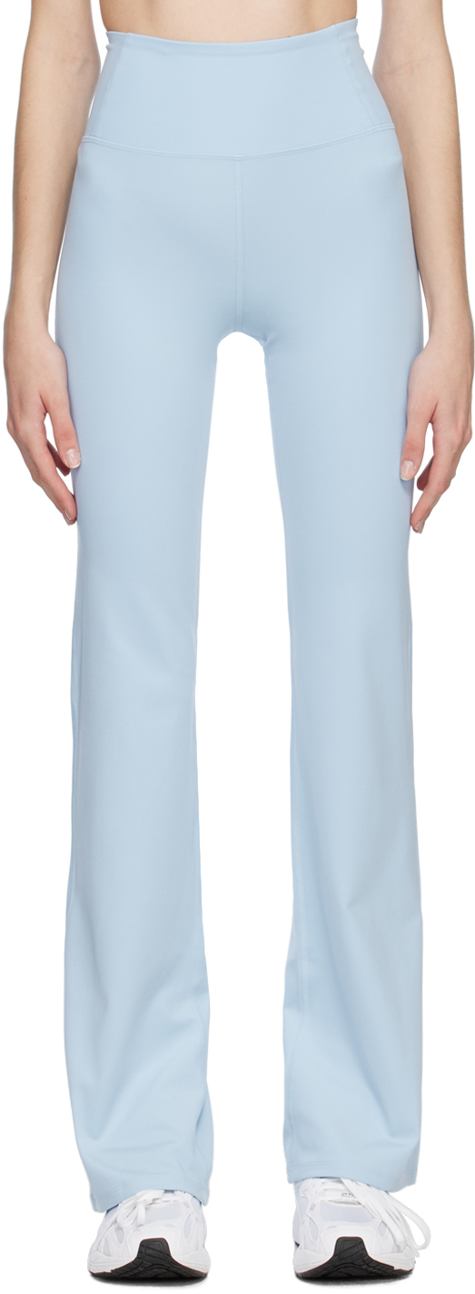 Girlfriend Collective Blue Compressive Flare Leggings