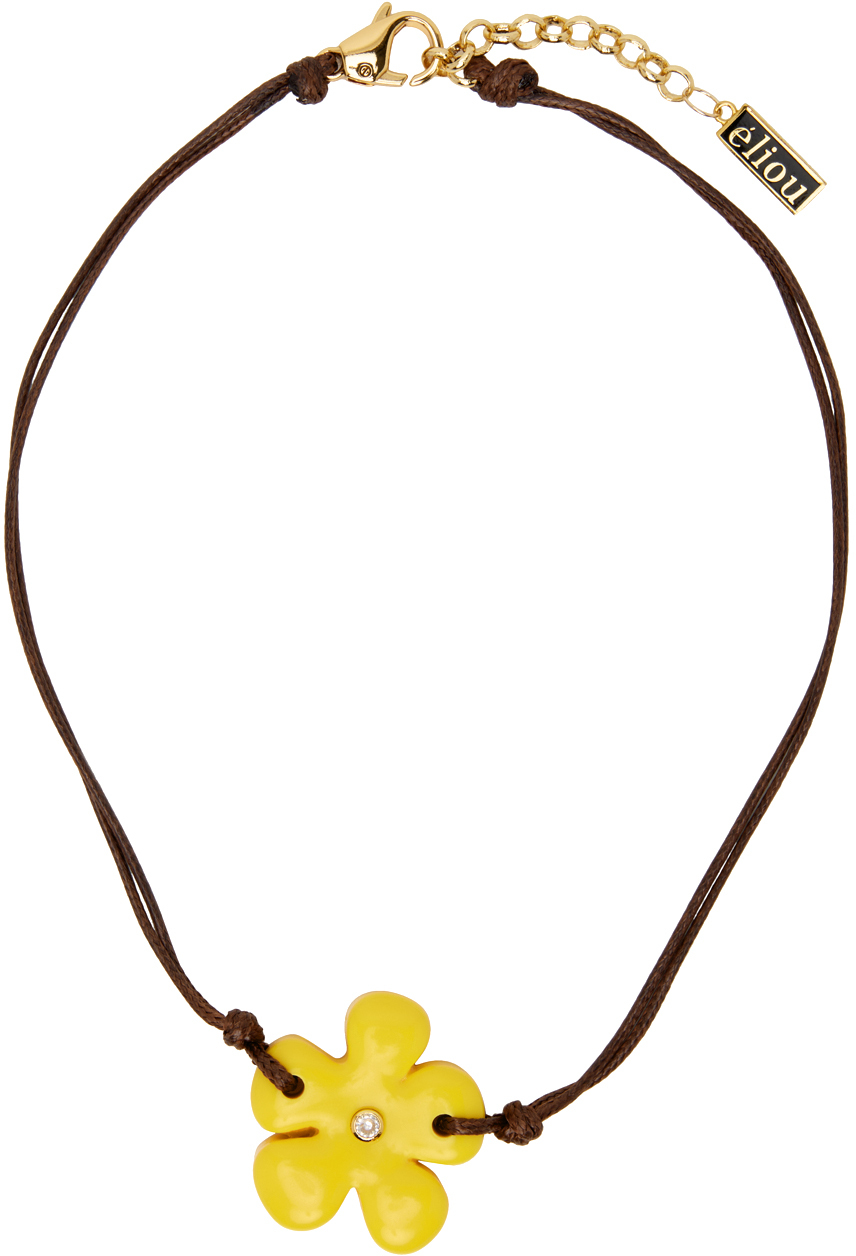 éliou Brown & Yellow Lory Necklace