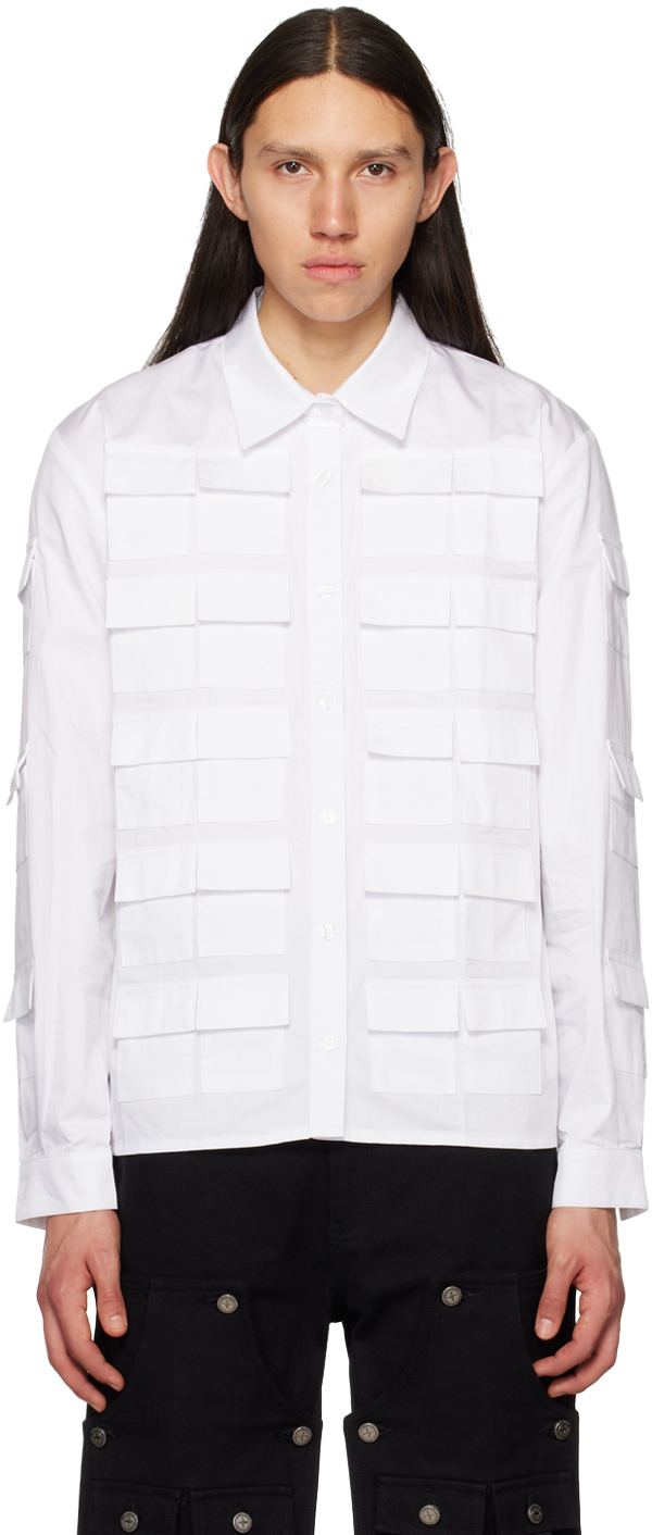 TOMBOGO™ White Flap Pocket Shirt