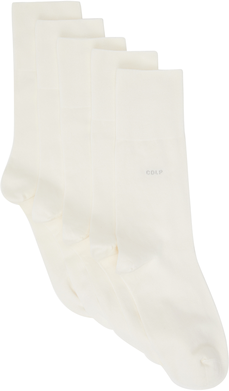 CDLP FivePack White Socks SSENSE UK