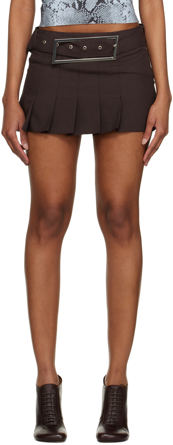 SSENSE Work Capsule - Brown Nimue Miniskirt