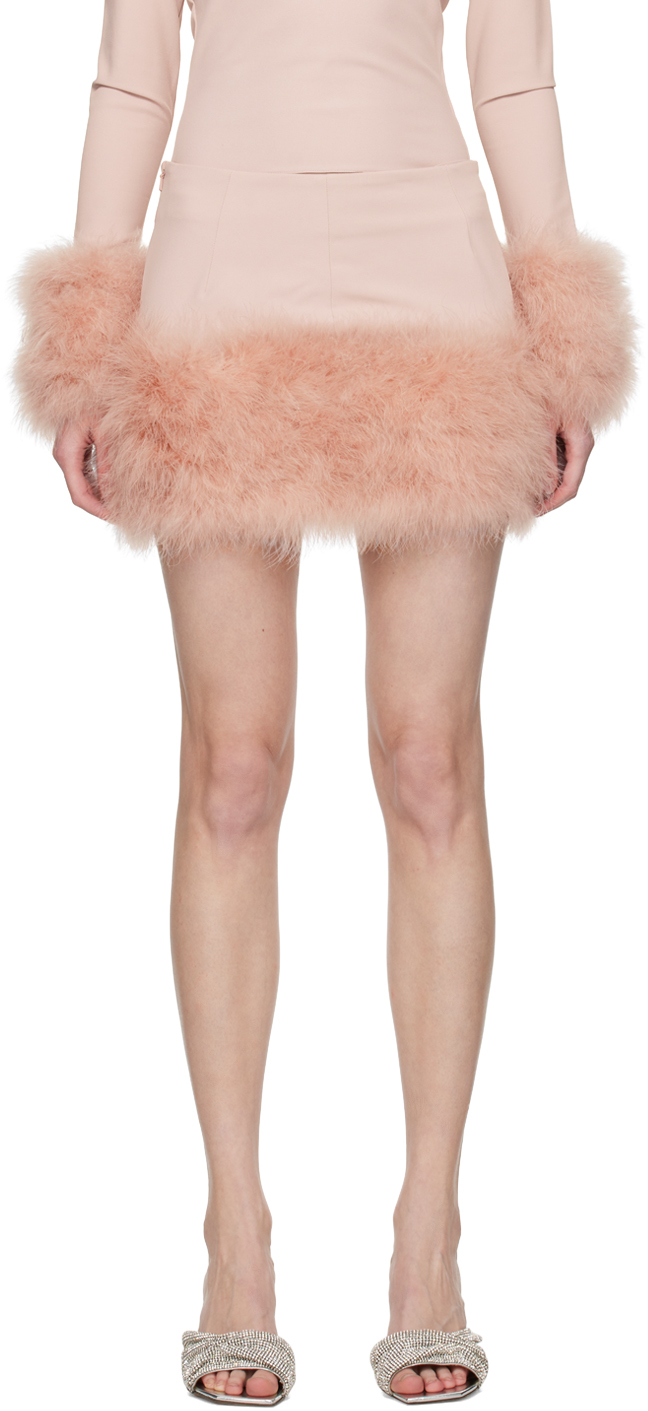 16arlington Pink Haile Miniskirt In Powder Pink
