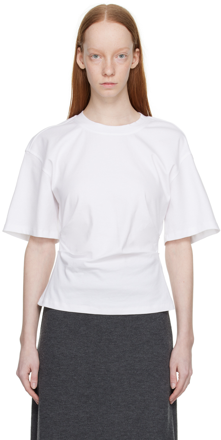 LVIR White Tucked T-Shirt