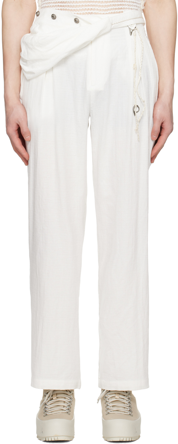 White Bag Trousers