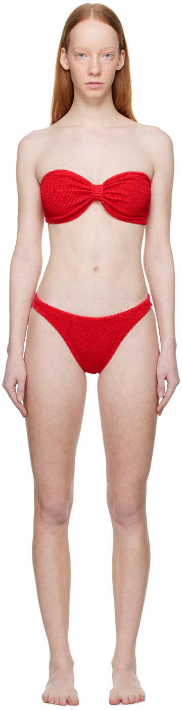 Hunza G Red Jean Bikini