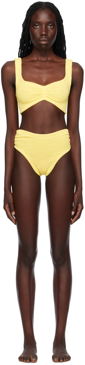 HUNZA G YELLOW TAYLOR BIKINI