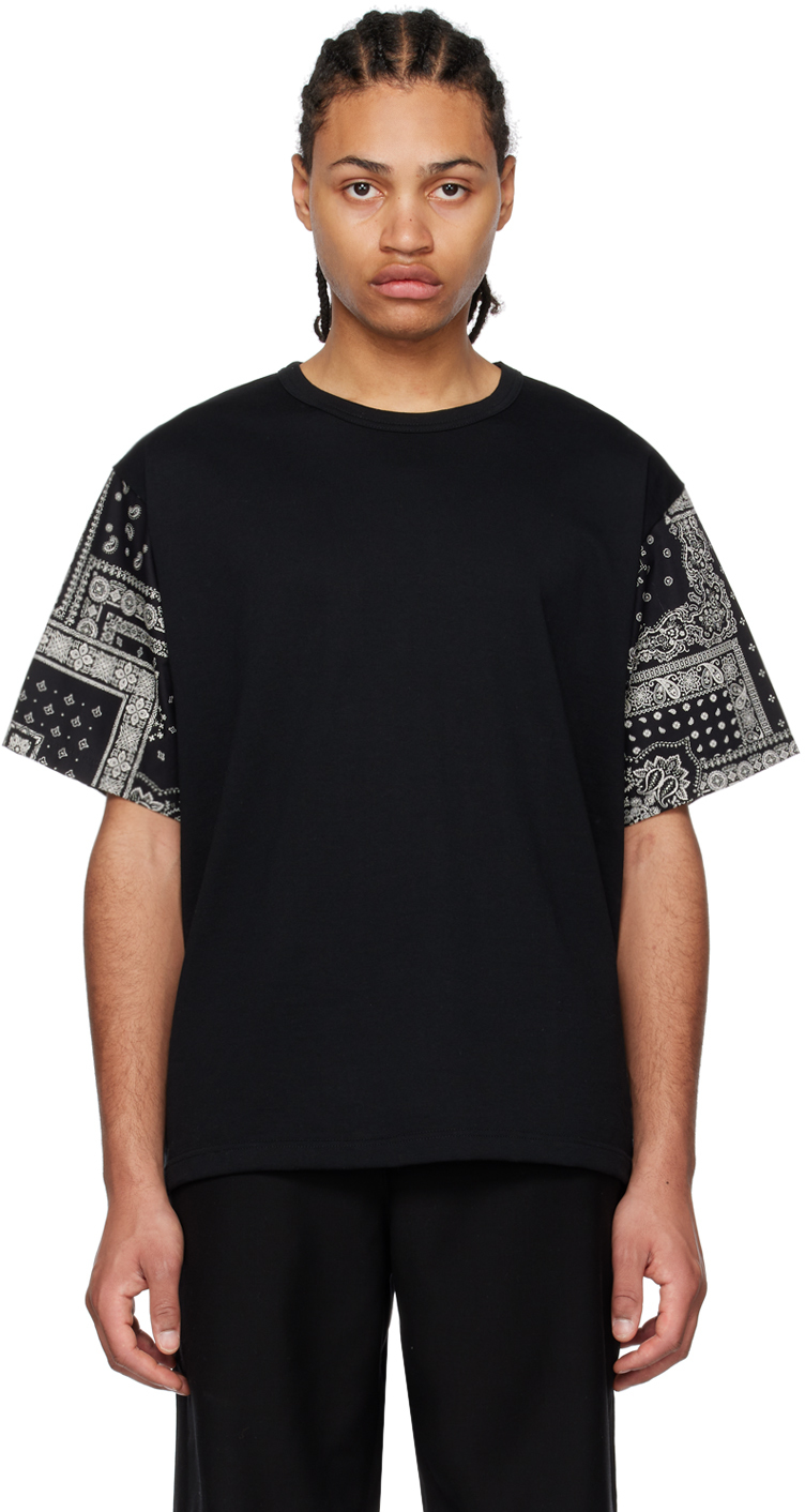 SOPHNET.: Black Bandana T-Shirt | SSENSE