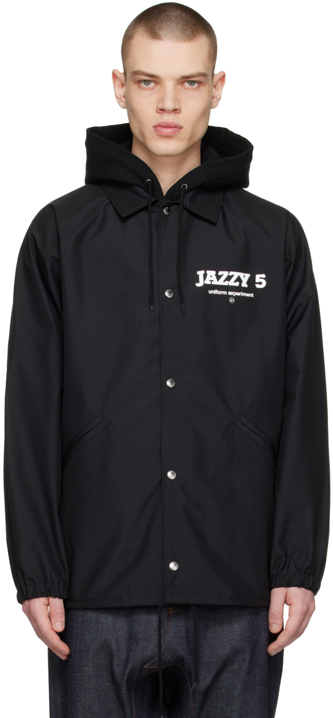 Fragment: Jazzy Jay/ Jazzy 5 Coach Jacket In Black
