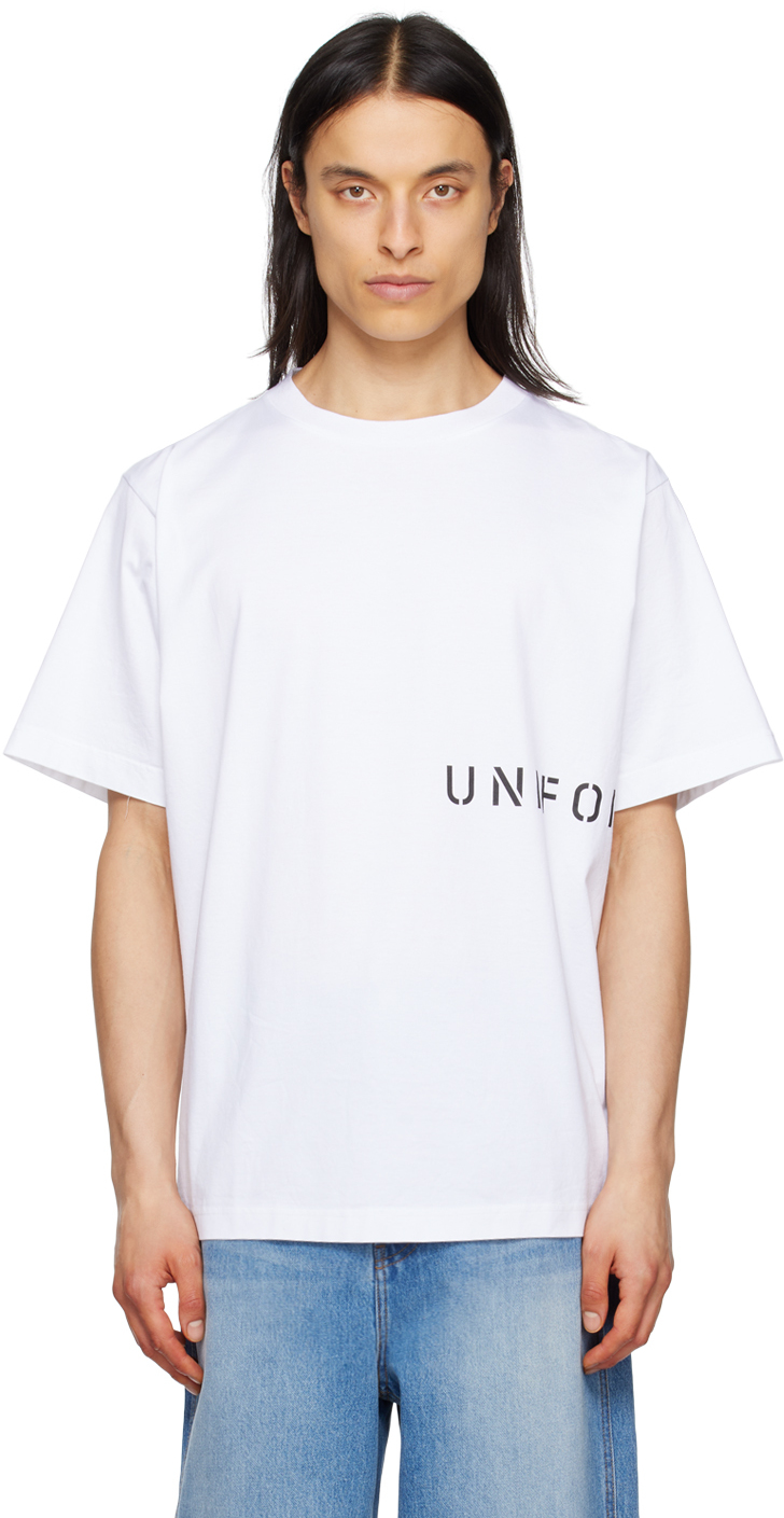 Uniform Experiment White Printed T-shirt