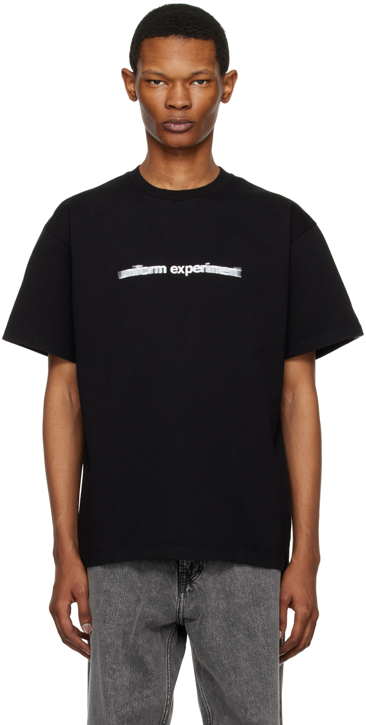 Uniform Experiment: Black Printed T-Shirt | SSENSE