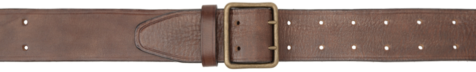 Rrl Brown Conrad Belt In Vintage Brown