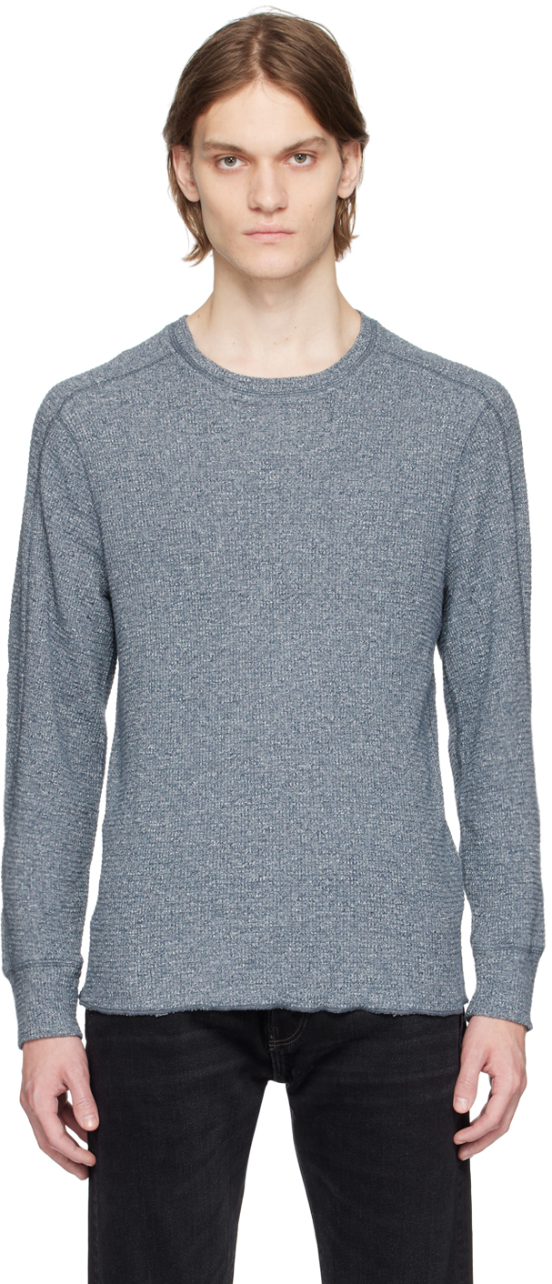 Blue Crewneck Sweatshirt by RRL on Sale