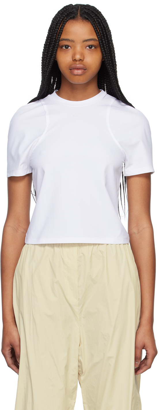 Amomento White Slim-fit T-shirt