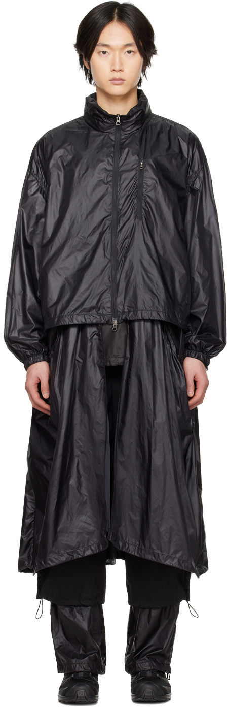 Amomento Black Detachable Coat