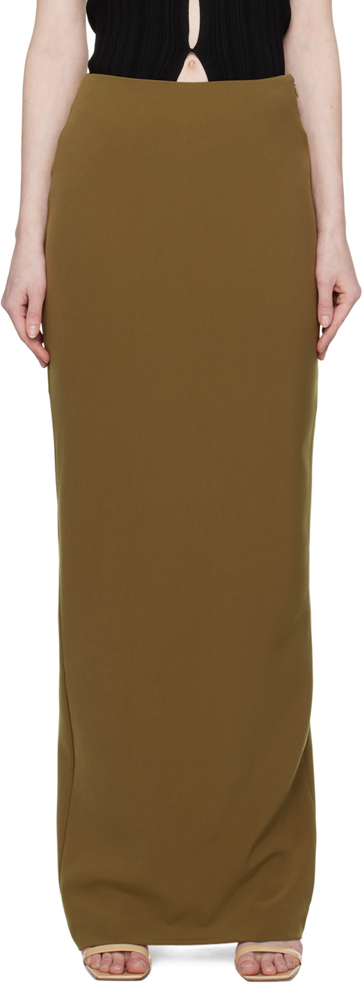 Khaki Magda Maxi Skirt