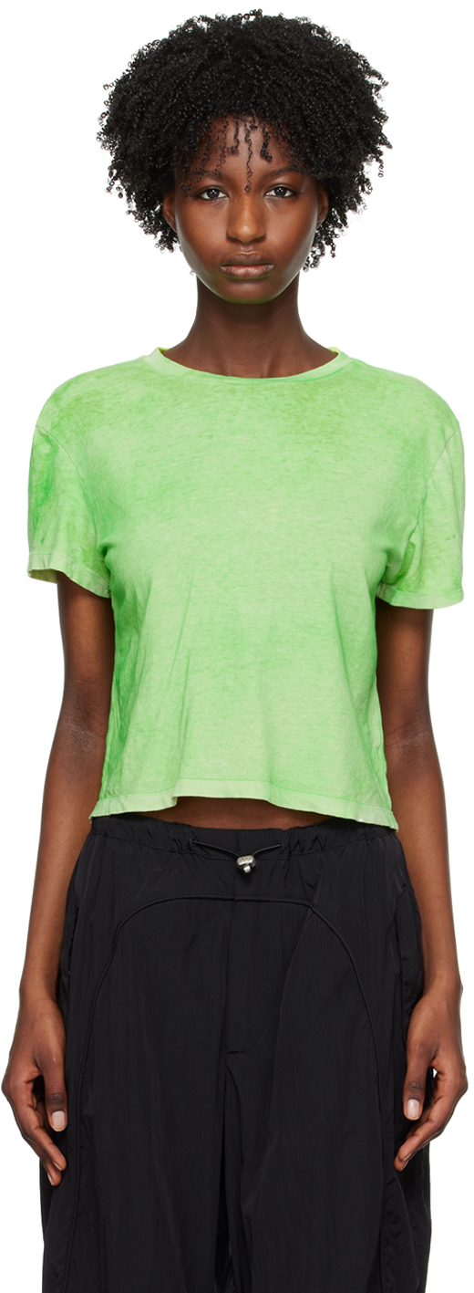 Notsonormal Green Micro T-shirt In Neon Verde