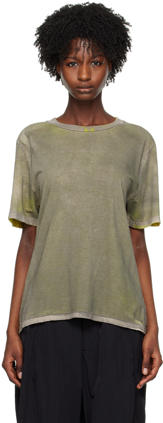 NotSoNormal: Gray Sprayed T-Shirt | SSENSE