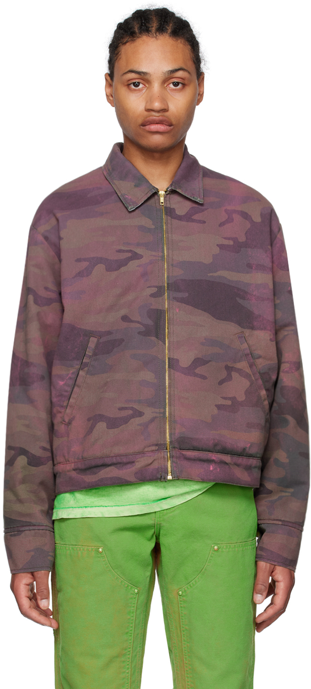 NotSoNormal: Purple Camo Jacket | SSENSE Canada