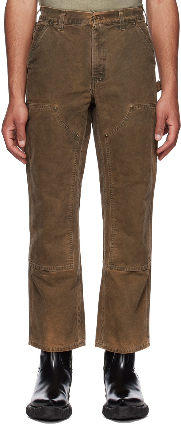 Notsonormal Ssense Exclusive Brown Working Trousers In After Dark