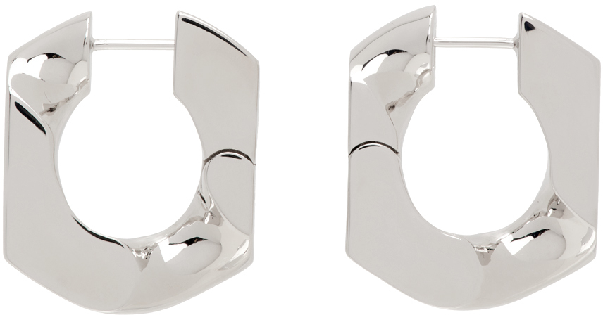 Numbering Silver #7251 Earrings