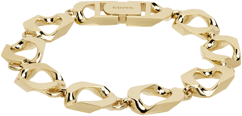 Numbering Ssense Exclusive Gold #5925 Chain Link Bracelet