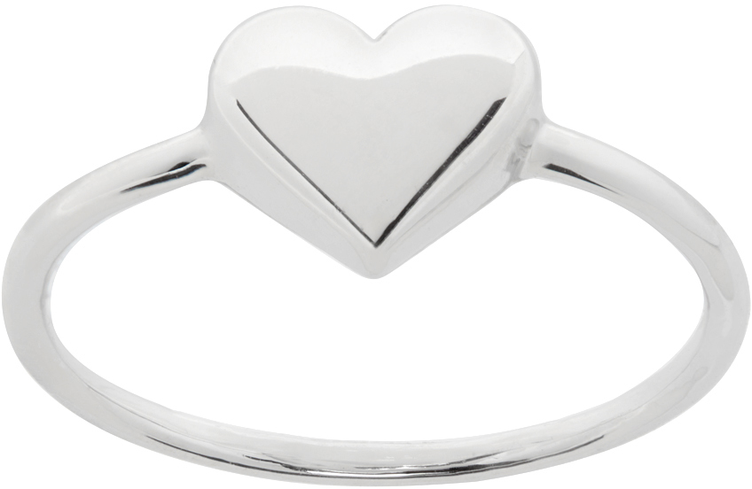 Silver Mini Heart Ring