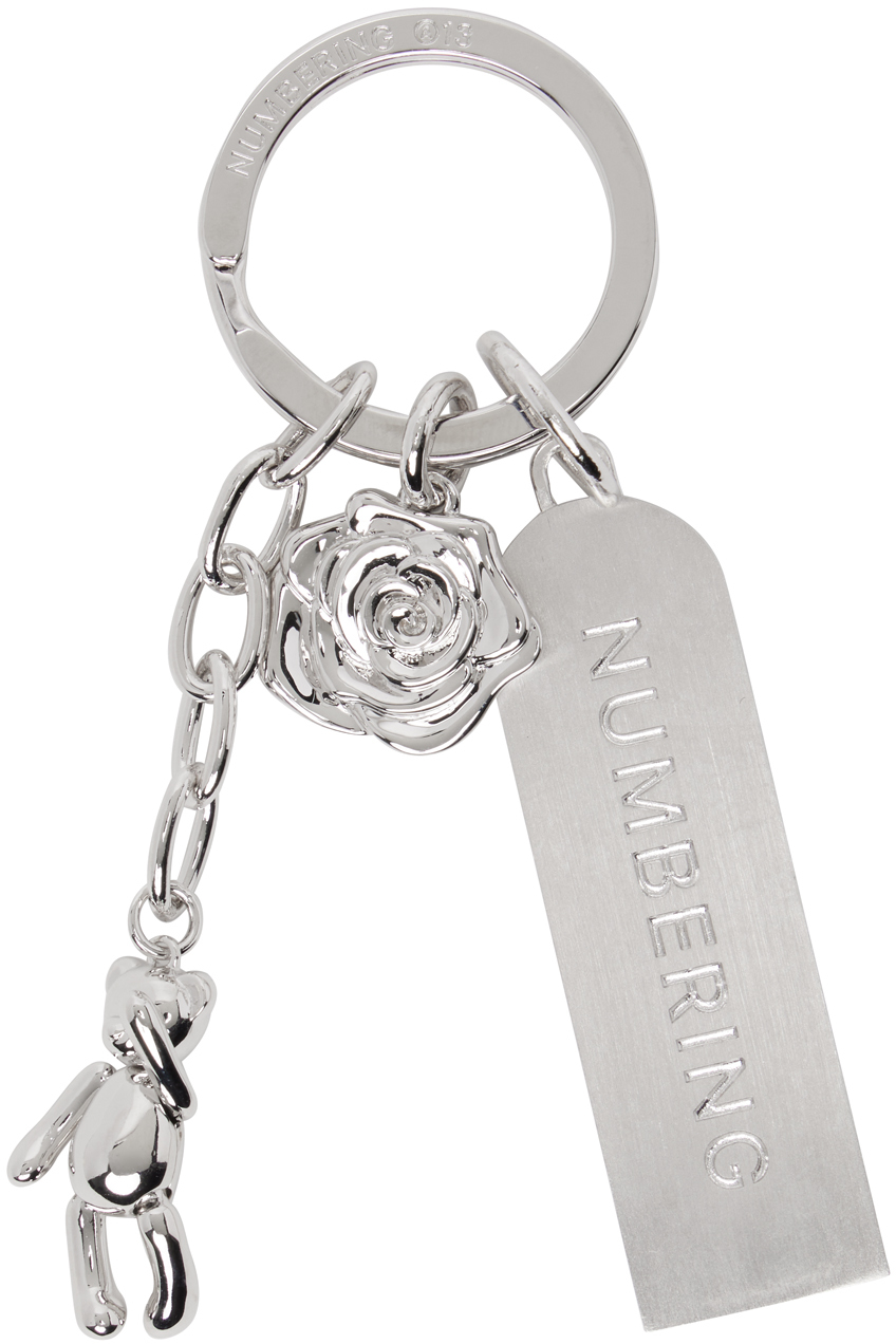 Numbering Silver #A13 Keychain