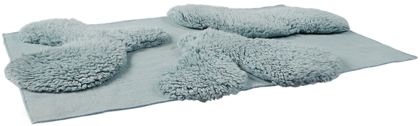 Mush Studios Ssense Exclusive Blue Small Orca Rug In Blue