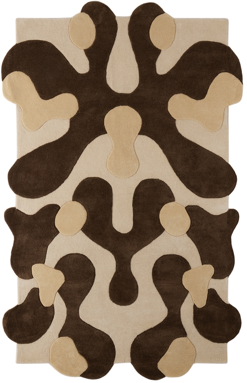 Mush Studios Ssense Exclusive Brown Large Blot Rug