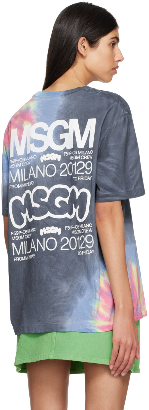 MSGM logo-print sweatshirt dress - Black