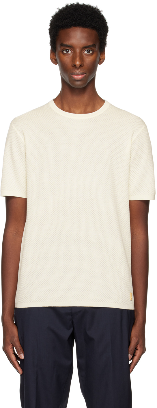 Dunhill Off-white Crewneck T-shirt In Off White 123