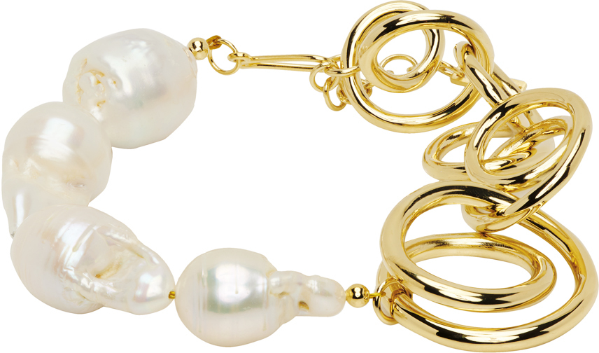 Completedworks Gold Pearl 'Who's In Charge?' Bracelet