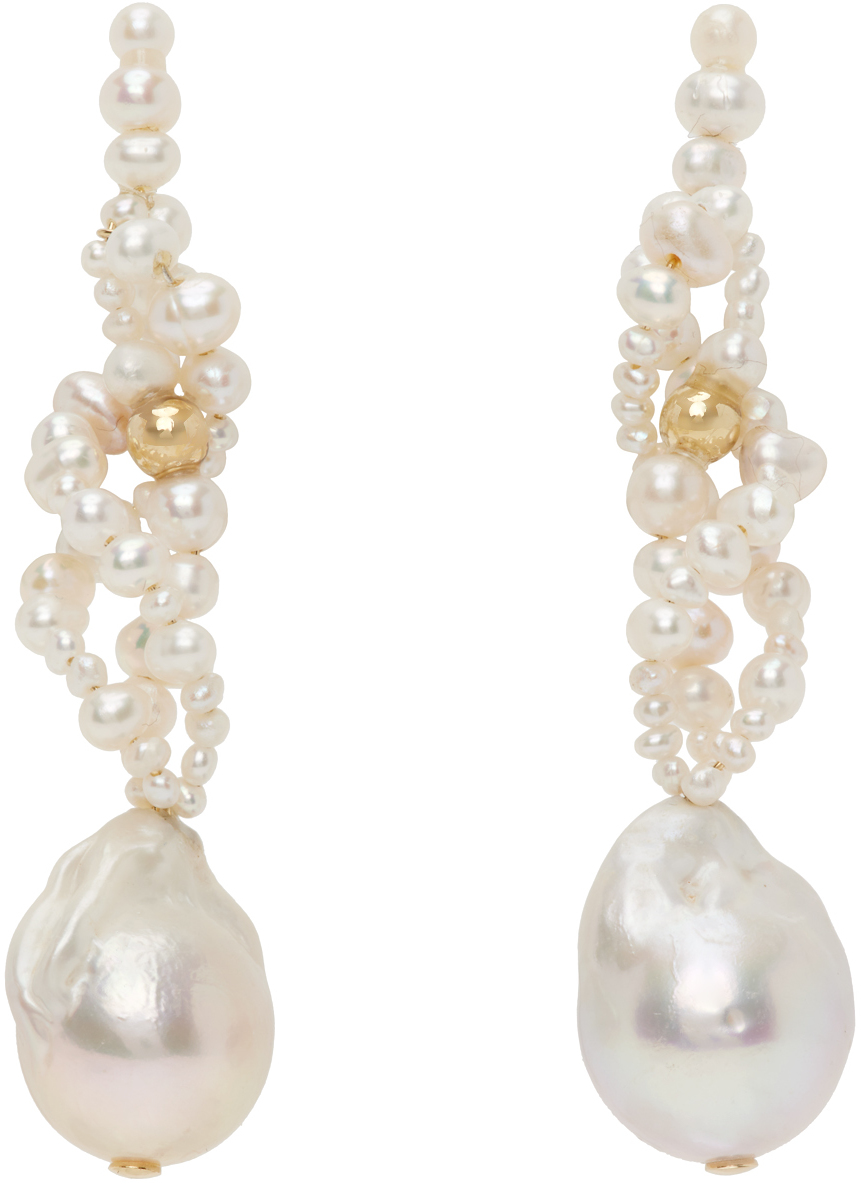 Completedworks White Pearl Gotcha Earrings
