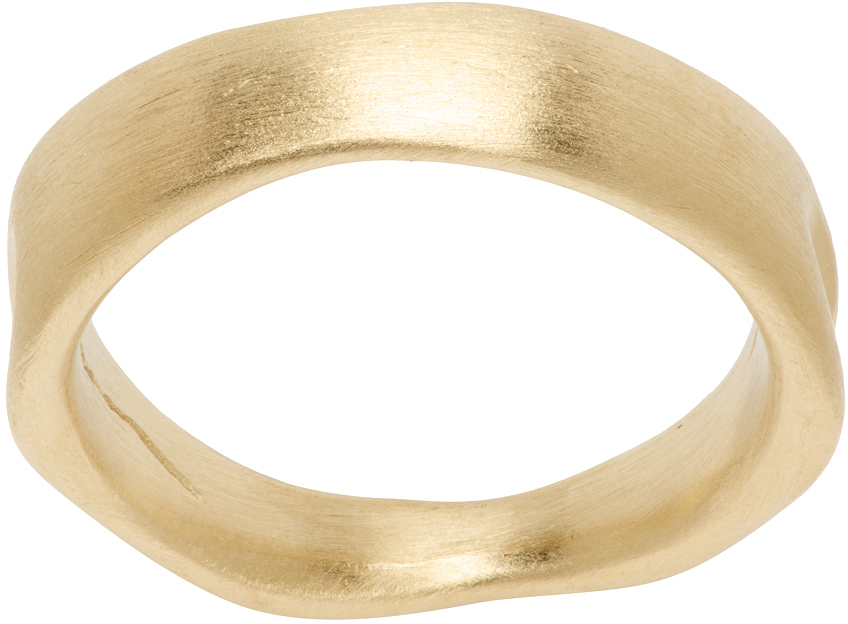 Gold 'Do Not Inflate' Deflated Ring