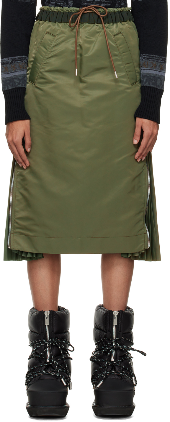 見事な創造力 sacai sacai Nylon Twill - Skirt Skirt sacai(サカイ)Nylon MA-1 / MA-1  Skirt MA-1 定番 sacai レディース