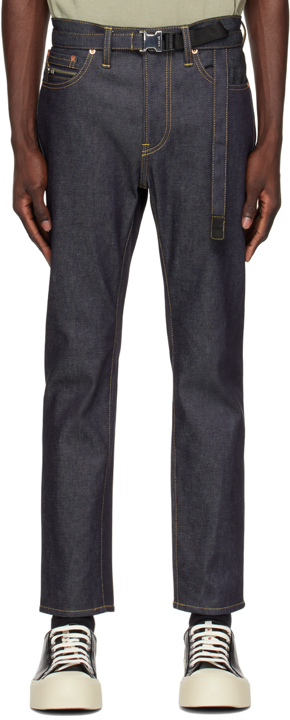 sacai Blue Tapered Jeans