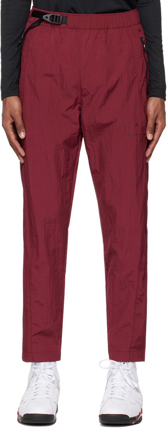 Nike Burgundy 23 Engineered Lounge Pants In Cherrywood Red