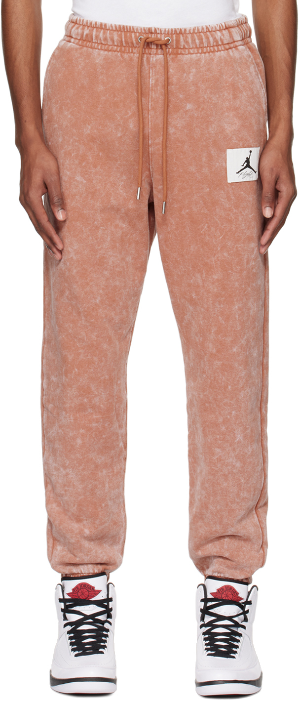 Nike Pink Flight Lounge Pants In Mineral Clay