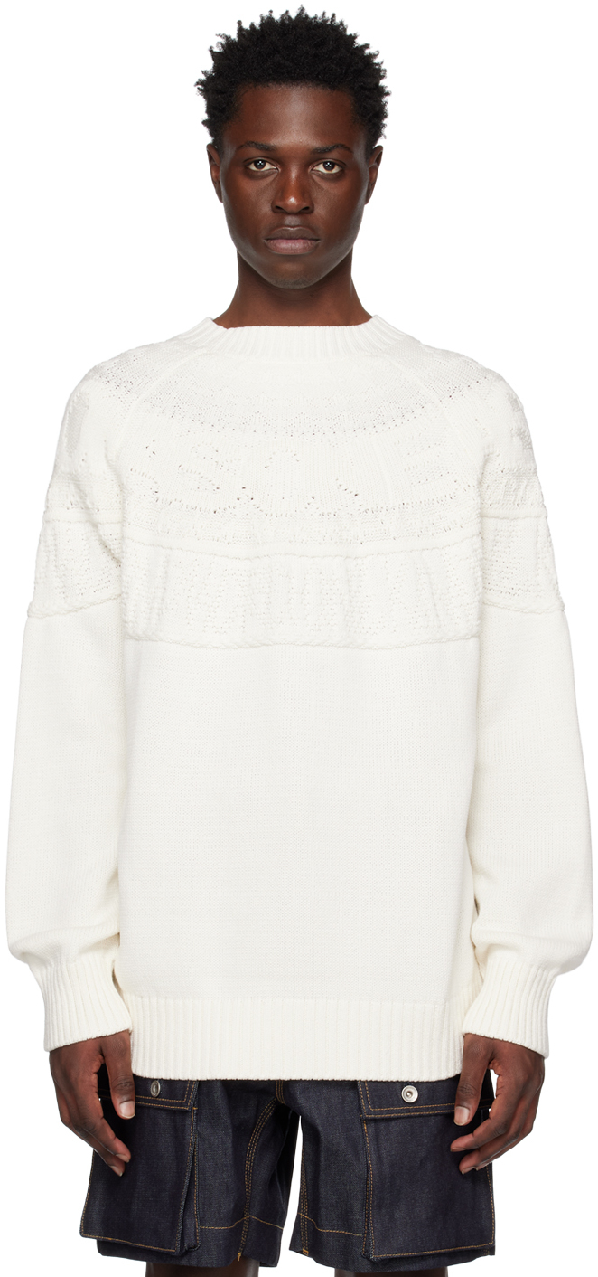 Shop Sacai White Eric Haze Edition Sweater In 101 White