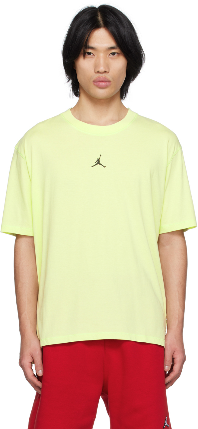 Nike Green Sport T-shirt In Lt Liquid Lime/black