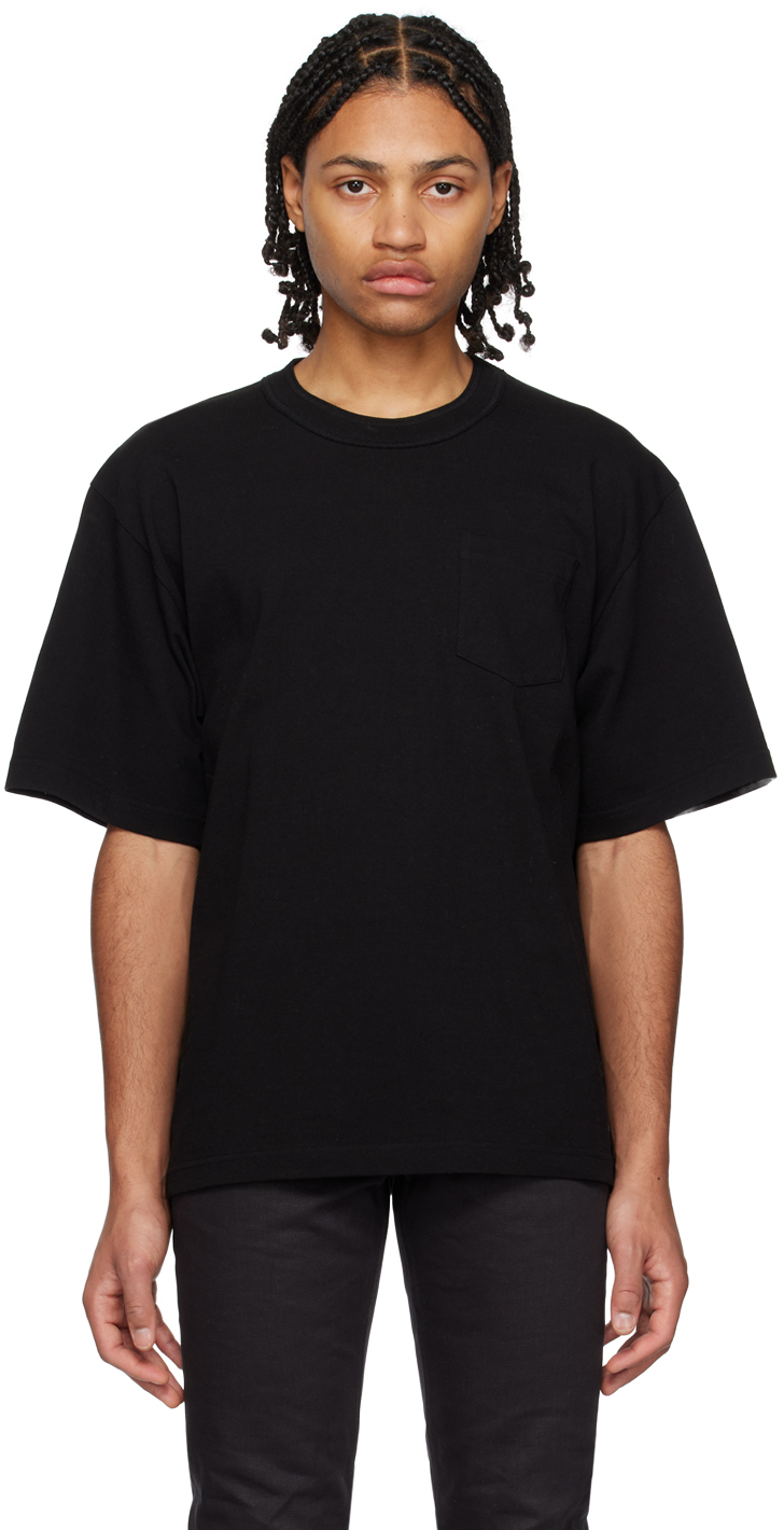 Black S T-shirt by sacai on Sale