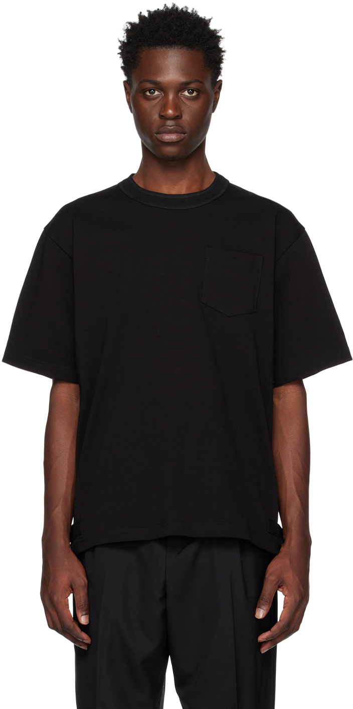 sacai: Black Patch Pocket T-Shirt | SSENSE