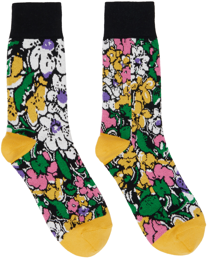 sacai Multicolor Floral Socks