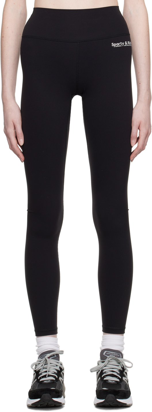 Sporty And Rich Black Bonded Leggings