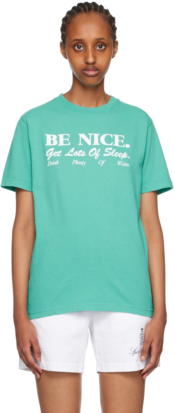 Blue 'Be Nice' T-Shirt