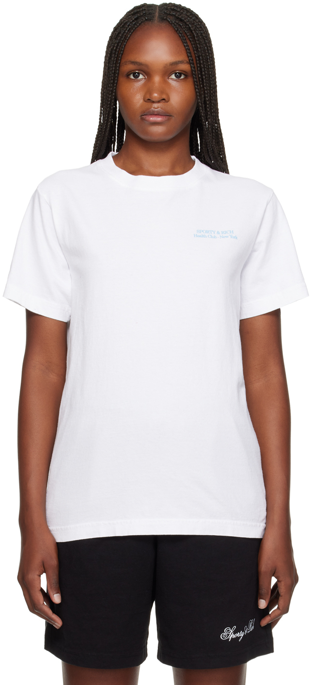 Sporty & Rich: White 'NY Health Club' T-Shirt