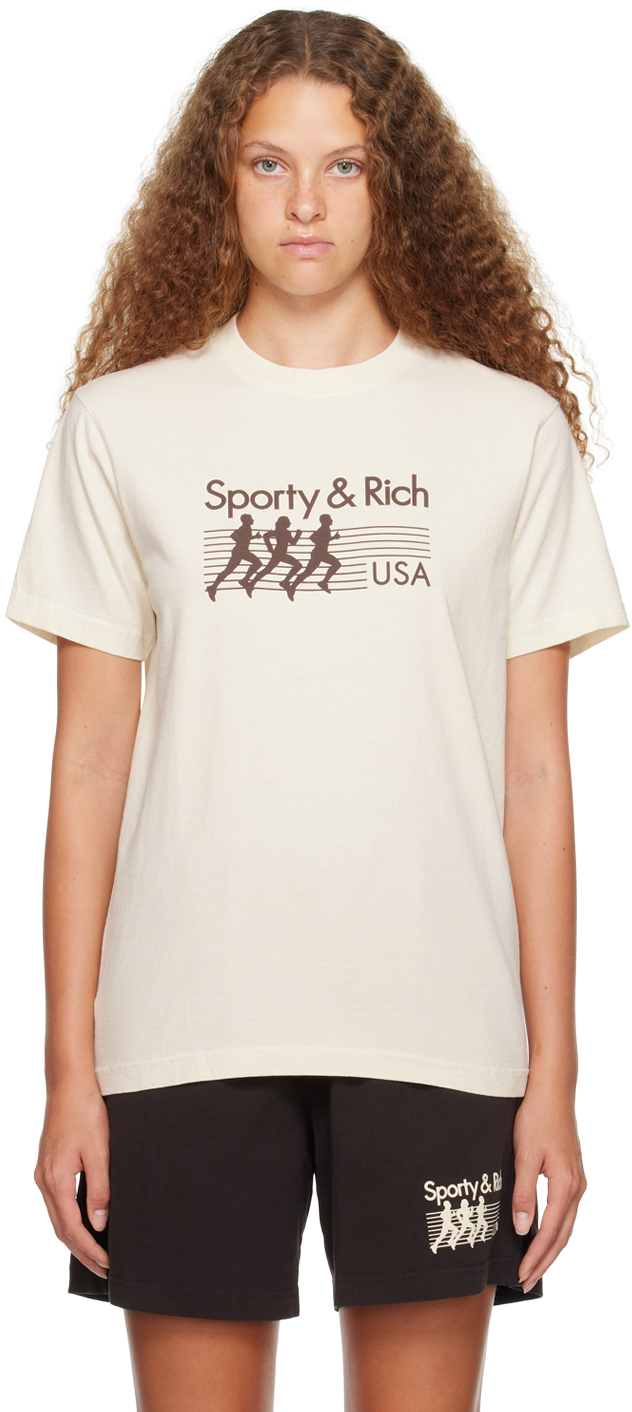 Sporty & Rich: Off-White Cotton Sweatshirt