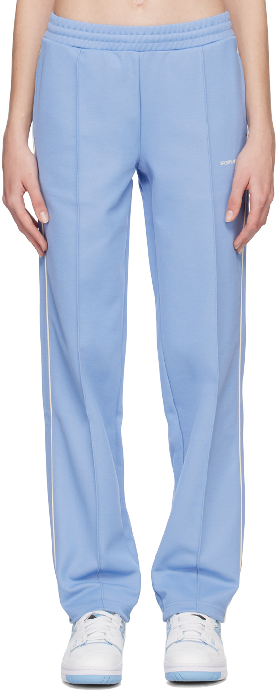 Sporty And Rich Blue Brandie Track Trousers In Light Blue