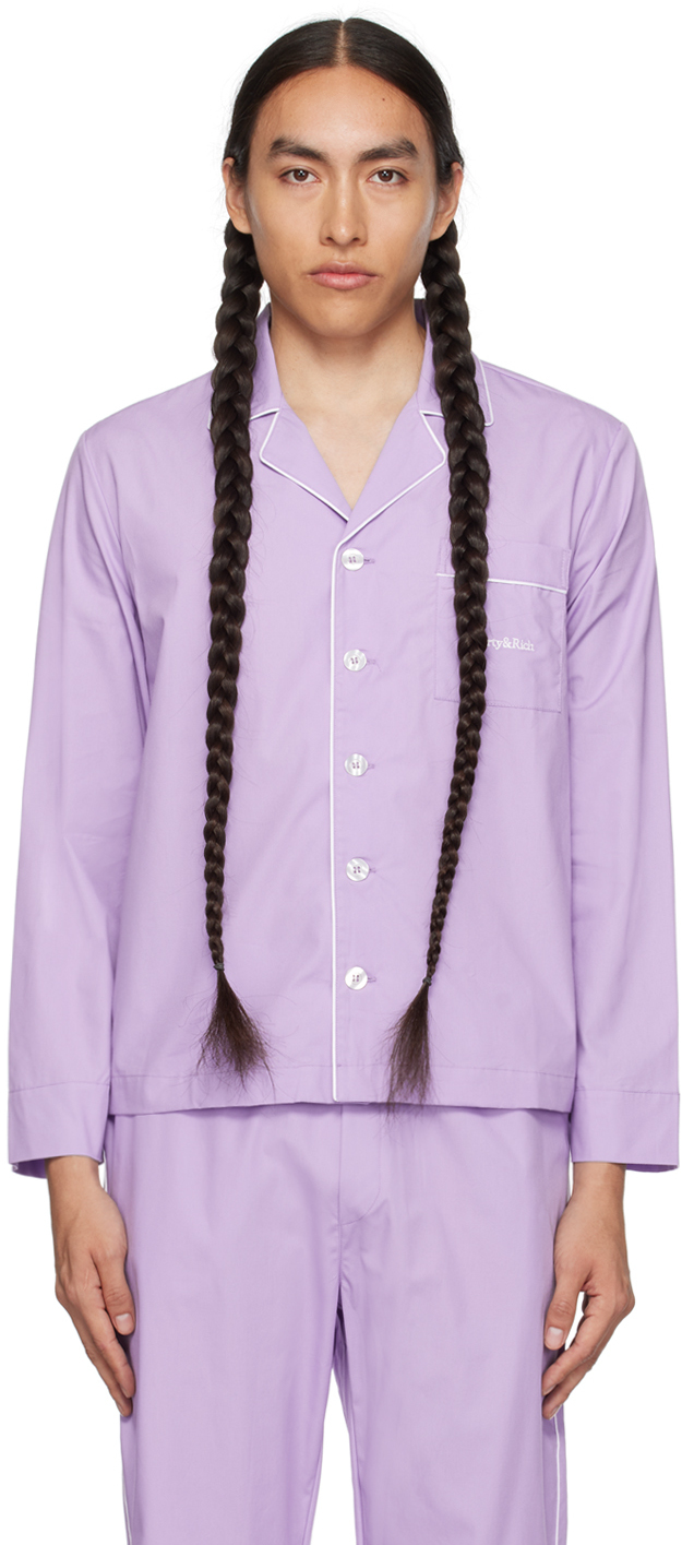 Sporty & Rich Purple Serif Shirt